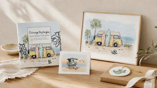 San Diego watercolor gifts: the Swil Arts shop is open again
