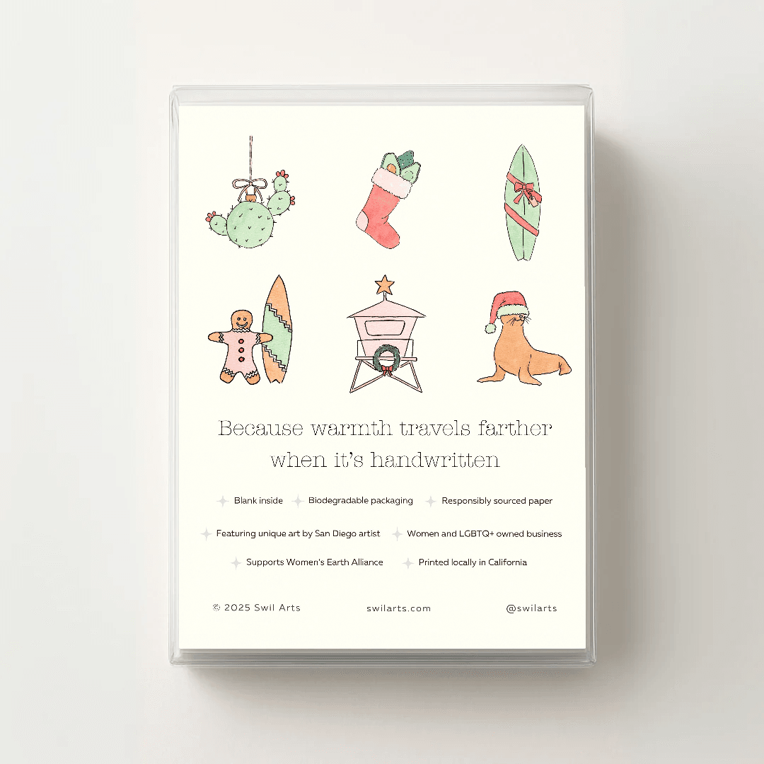 SoCal Christmas Greeting Cards Set