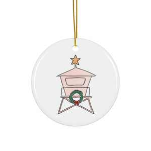 Lifeguard Tower Ceramic Ornament