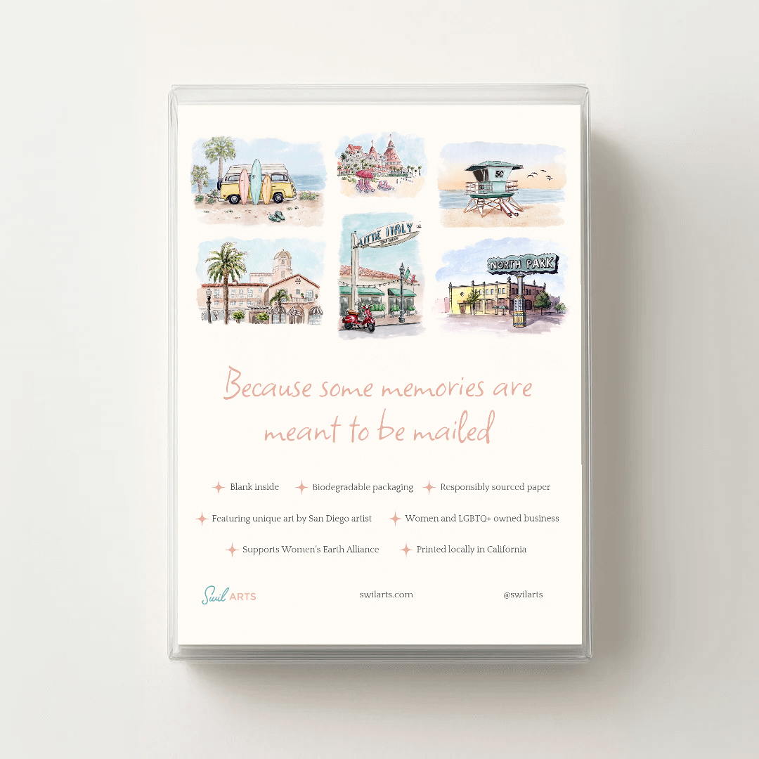 Southern California Greeting Card Box Set - Watercolor Art