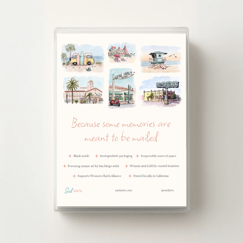 Southern California Greeting Card Box Set - Watercolor Art