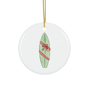 Surfboard Gift Ceramic Ornament