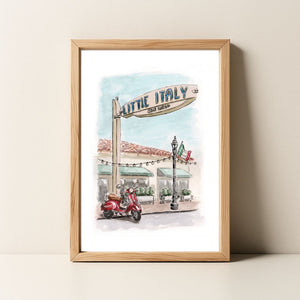 Vespa Dreams in Little Italy - Original Painting