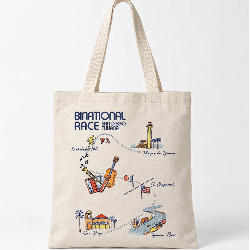 Binational Race Tote Bag