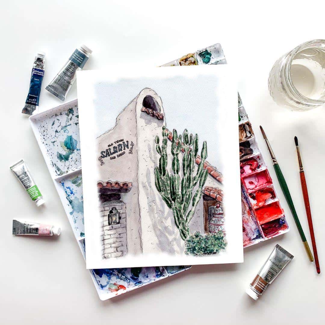Echoes of Old Town Fiesta Art Print