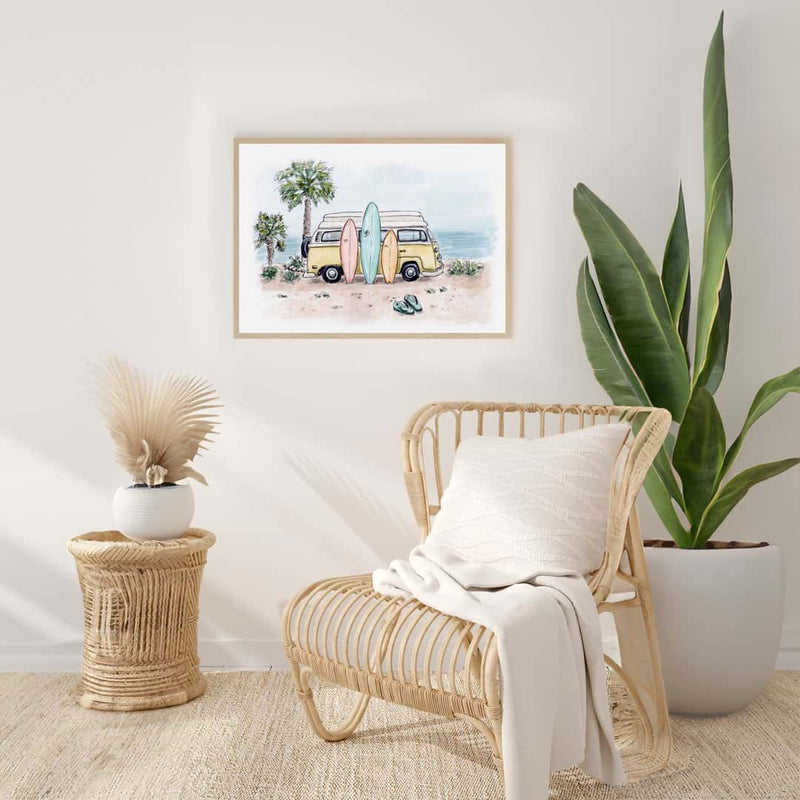 Endless Summer - Surf Van Dream Art Print