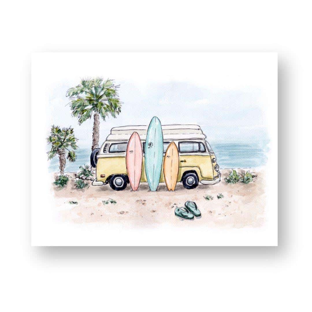 Endless Summer - Surf Van Dream Art Print