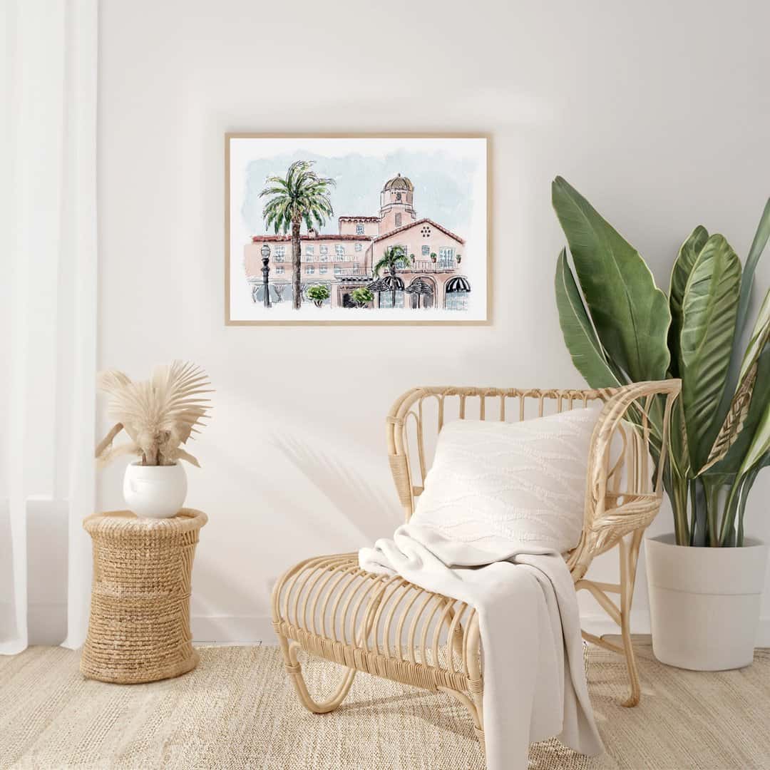 Pink Lady of La Jolla Art Print