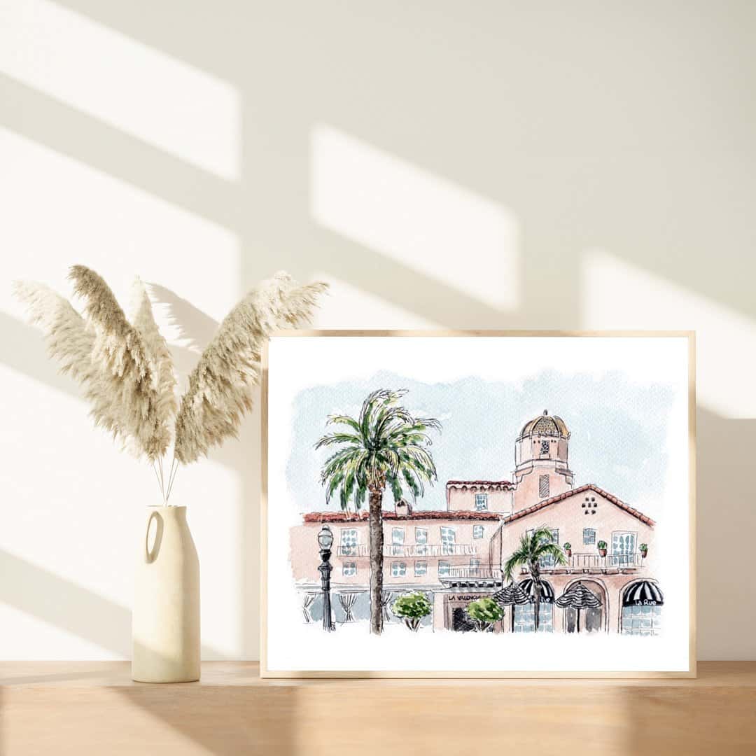 Pink Lady of La Jolla Art Print