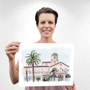 Pink Lady of La Jolla Art Print