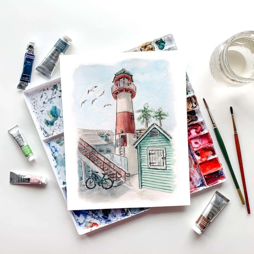 The Lighthouse’s Tale Art Print